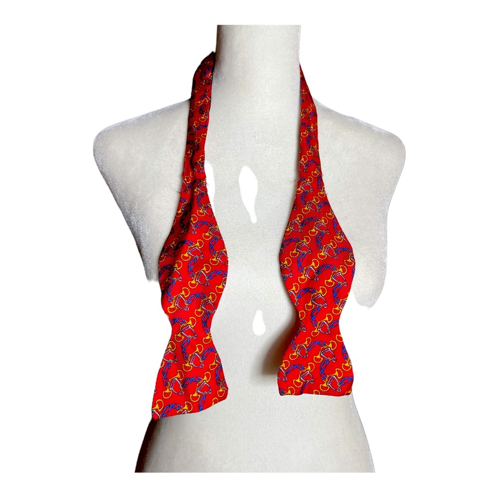 Roberto Capucci Men's Red Silk Bow Tie Italian Designer Formal